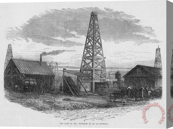 Others OIL WELL, 19th CENTURY Stretched Canvas Painting / Canvas Art