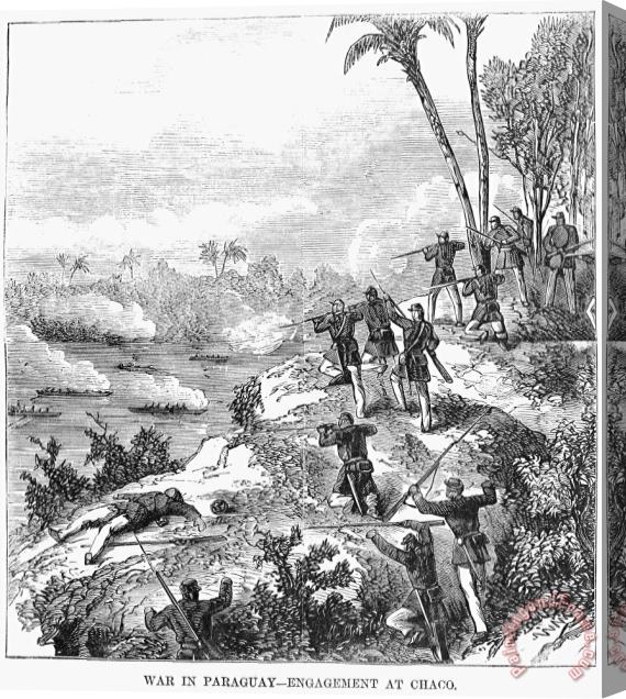 Others Paraguayan War, 1868 Stretched Canvas Print / Canvas Art