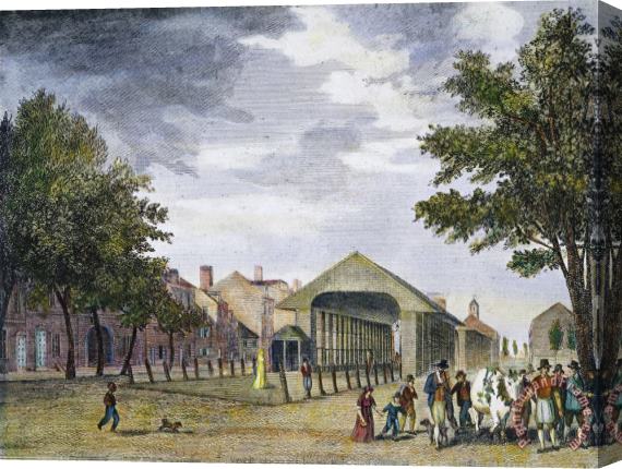 Others Philadelphia Market, 1799 Stretched Canvas Print / Canvas Art