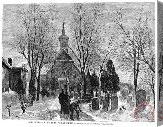 Others Philadelphia: Winter, 1873 Stretched Canvas Print / Canvas Art