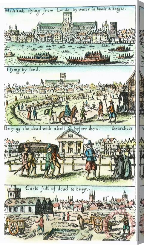 Others Plague Of London, 1665 Stretched Canvas Print / Canvas Art