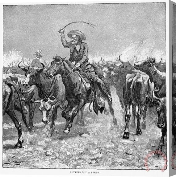 Others Remington: Cowboys, 1888 Stretched Canvas Print / Canvas Art