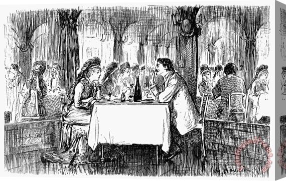 Others RESTAURANT, 19th CENTURY Stretched Canvas Print / Canvas Art
