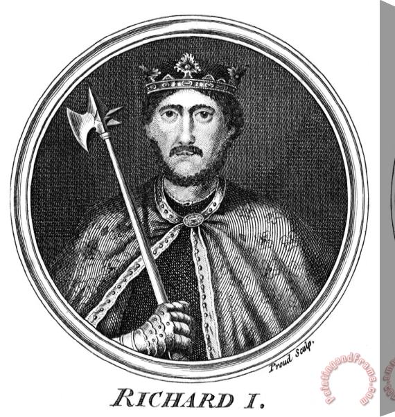 Others Richard I (1157-1199) Stretched Canvas Print / Canvas Art