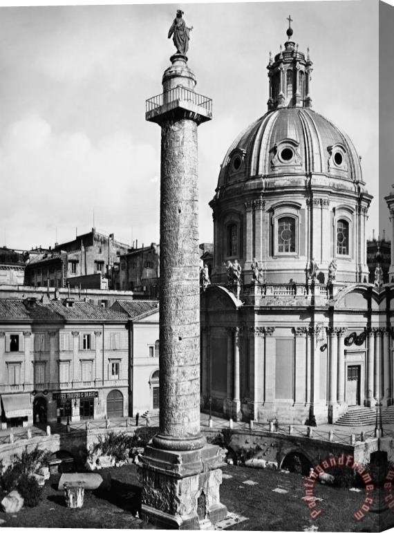 Others Rome: Trajans Column Stretched Canvas Painting / Canvas Art