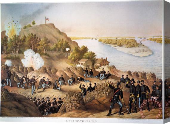 Others Siege Of Vicksburg, 1863 Stretched Canvas Print / Canvas Art