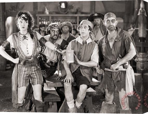 Others Silent Film Still: Pirates Stretched Canvas Print / Canvas Art