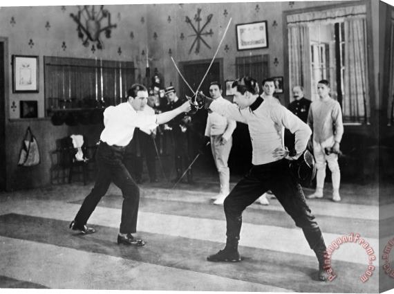 Others Silent Film Still: Sports Stretched Canvas Print / Canvas Art