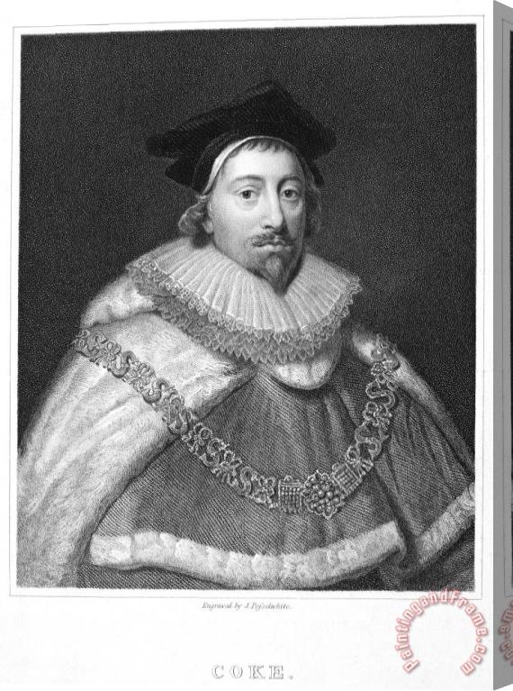 Others Sir Edward Coke (1552-1634) Stretched Canvas Painting / Canvas Art