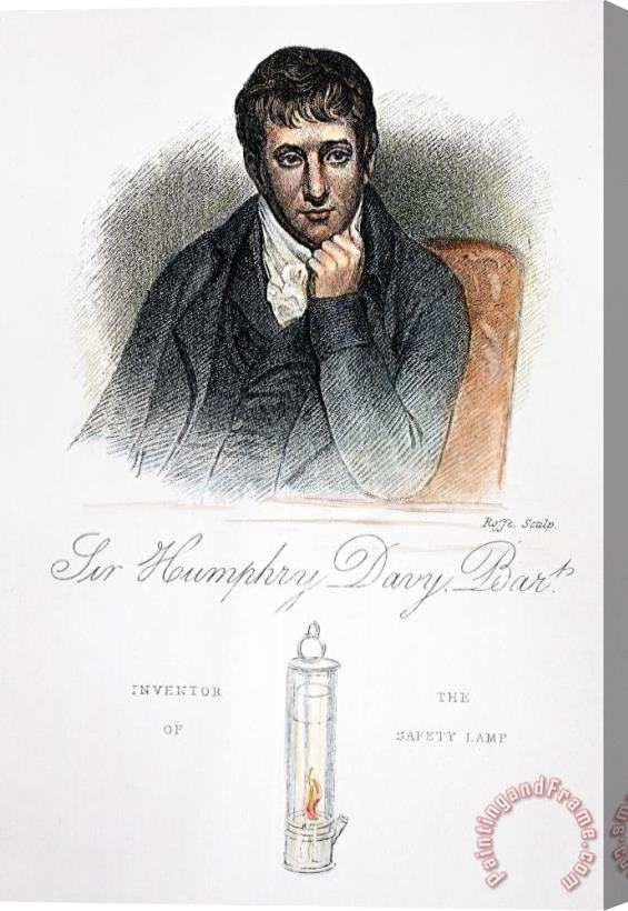 Others Sir Humphry Davy (1778-1829) Stretched Canvas Print / Canvas Art