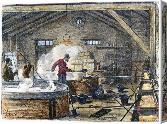Others SOAP MANUFACTURE, c1870 Stretched Canvas Painting / Canvas Art