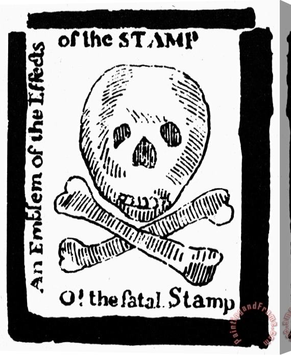 Others Stamp Act: Cartoon, 1765 Stretched Canvas Painting / Canvas Art