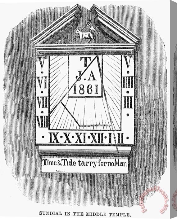 Others Sundial, 1861 Stretched Canvas Painting / Canvas Art