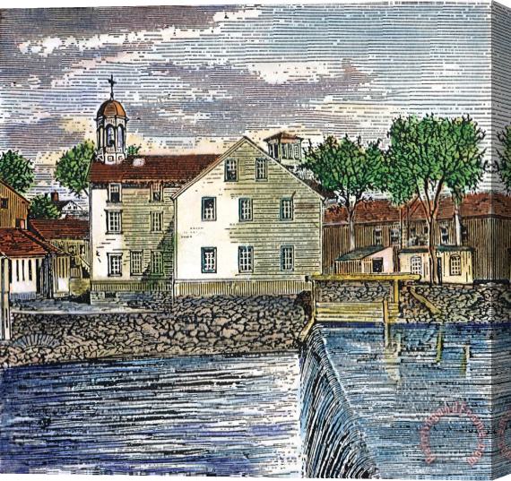 Others Textile Mill, 1793 Stretched Canvas Print / Canvas Art