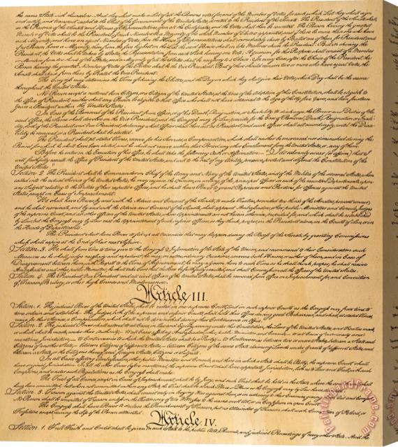 Others The Constitution, 1787 Stretched Canvas Painting / Canvas Art