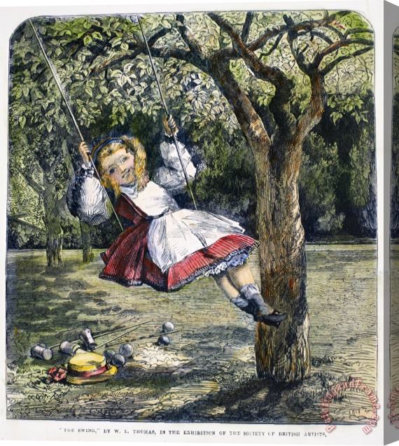 Others Thomas: The Swing, 1864 Stretched Canvas Print / Canvas Art
