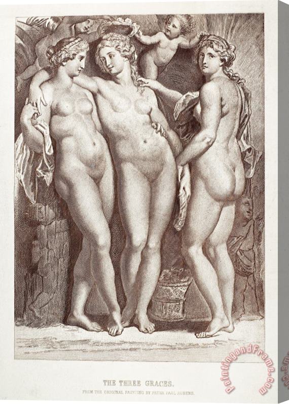 Others Three Graces Stretched Canvas Print / Canvas Art