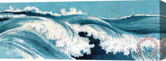 Others Uehara: Ocean Waves Stretched Canvas Print / Canvas Art