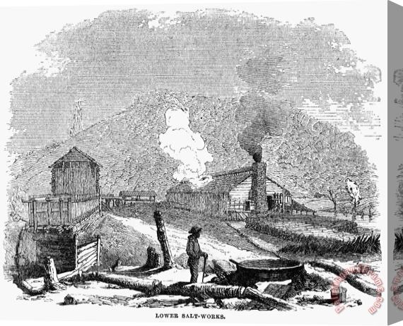 Others Virginia: Salt Mine, 1857 Stretched Canvas Print / Canvas Art