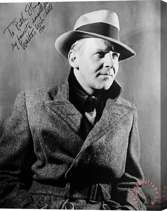 Others Walter Winchell (1897-1972) Stretched Canvas Print / Canvas Art