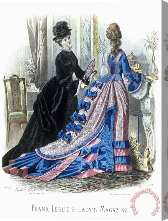 Others WOMENS FASHION, c1875 Stretched Canvas Print / Canvas Art