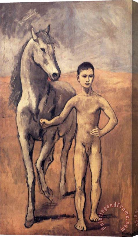 Pablo Picasso Boy Leading a Horse 1906 Stretched Canvas Painting / Canvas Art