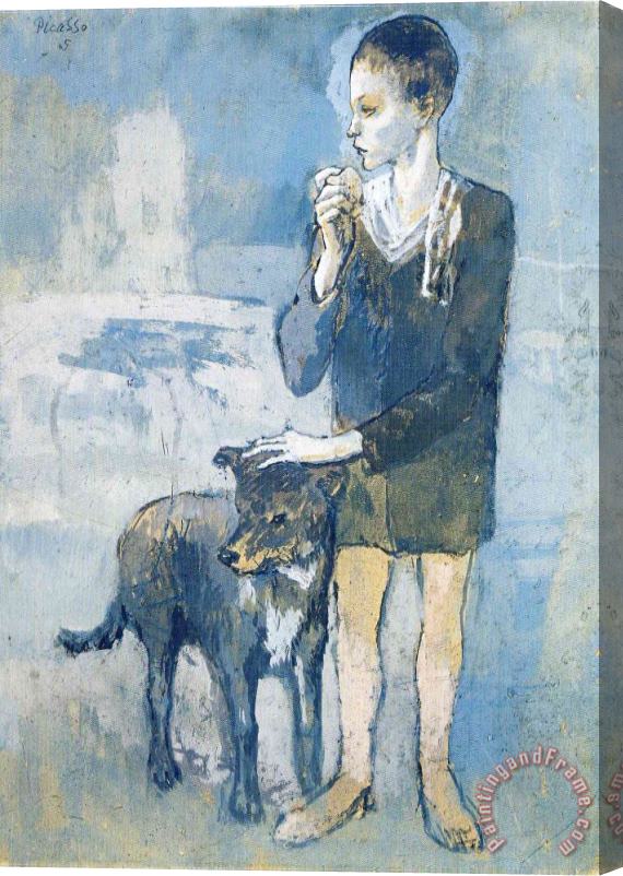 Pablo Picasso Boy with a Dog 1905 Stretched Canvas Print / Canvas Art