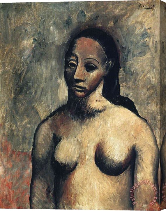 Pablo Picasso Bust of Nude Woman 1906 Stretched Canvas Print / Canvas Art