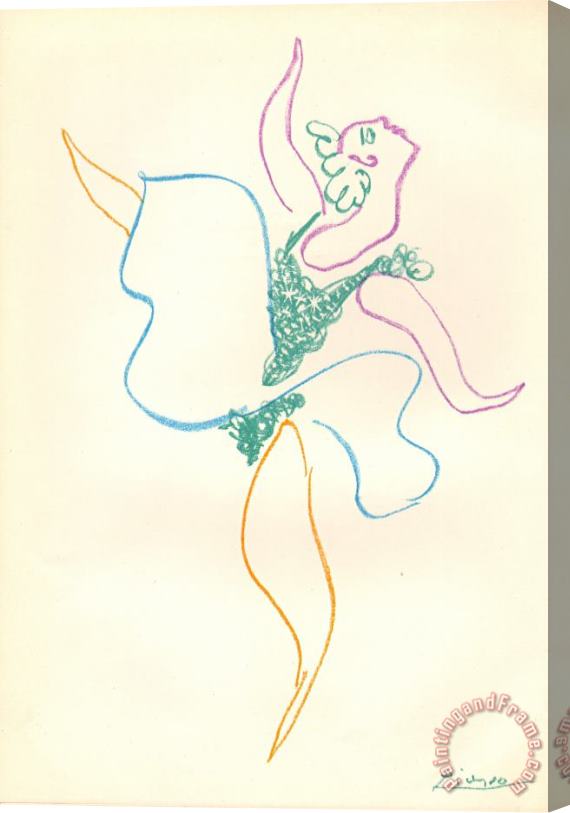 Pablo Picasso Danseuse, 1954 Stretched Canvas Painting / Canvas Art