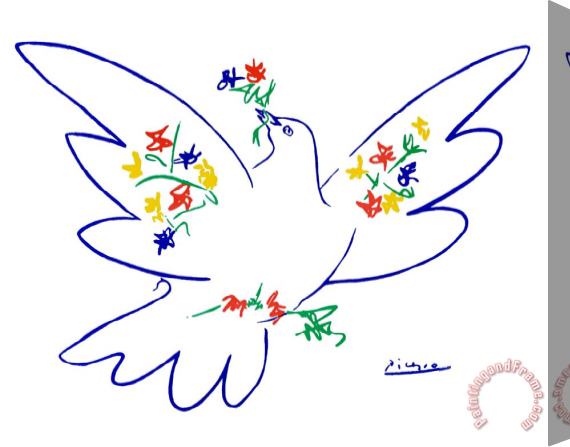 Pablo Picasso Dove of Peace Stretched Canvas Print / Canvas Art