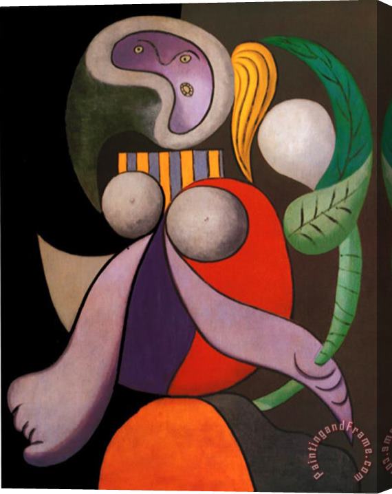 Pablo Picasso Femme a La Fleur C 1932 Stretched Canvas Painting / Canvas Art