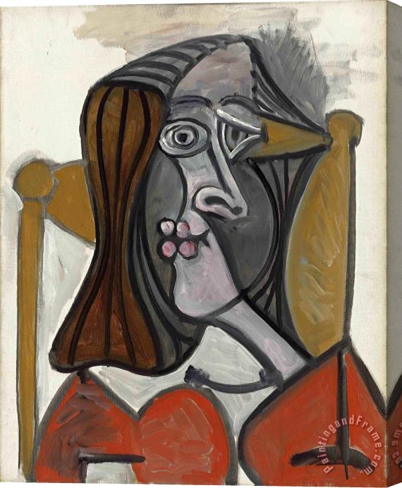 Pablo Picasso Femme Au Fauteuil Stretched Canvas Painting / Canvas Art