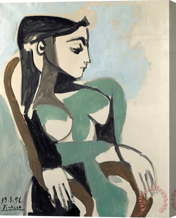 Pablo Picasso Femme Dans Un Fauteuil Stretched Canvas Painting / Canvas Art