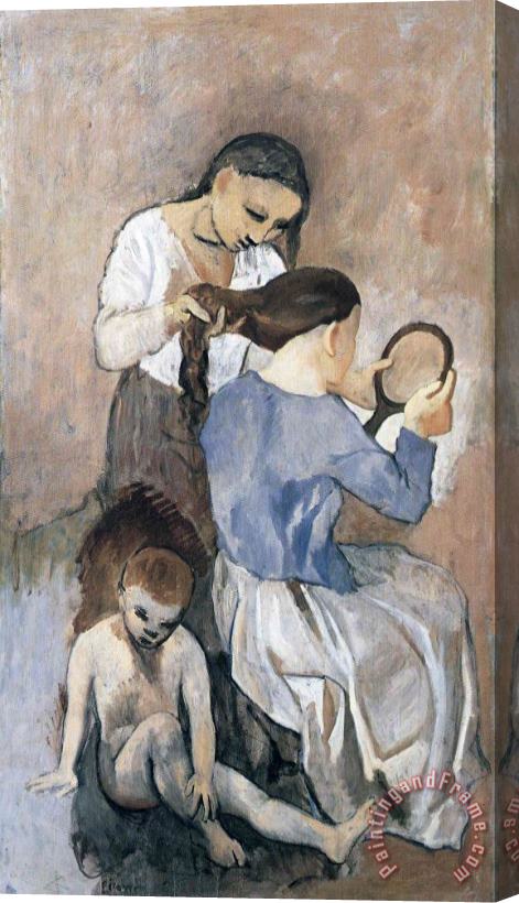 Pablo Picasso Hairdressing 1906 Stretched Canvas Painting / Canvas Art