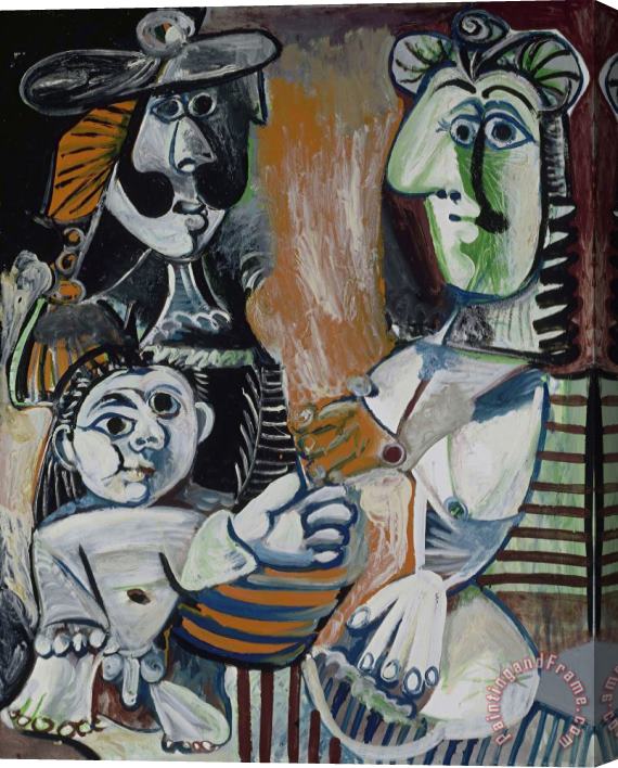 Pablo Picasso La Famille (the Family) Stretched Canvas Painting / Canvas Art