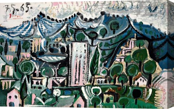 Pablo Picasso Landscape Stretched Canvas Painting / Canvas Art