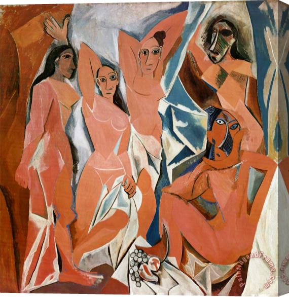 Pablo Picasso Les Demoiselles D Avignon C 1907 Stretched Canvas Print / Canvas Art