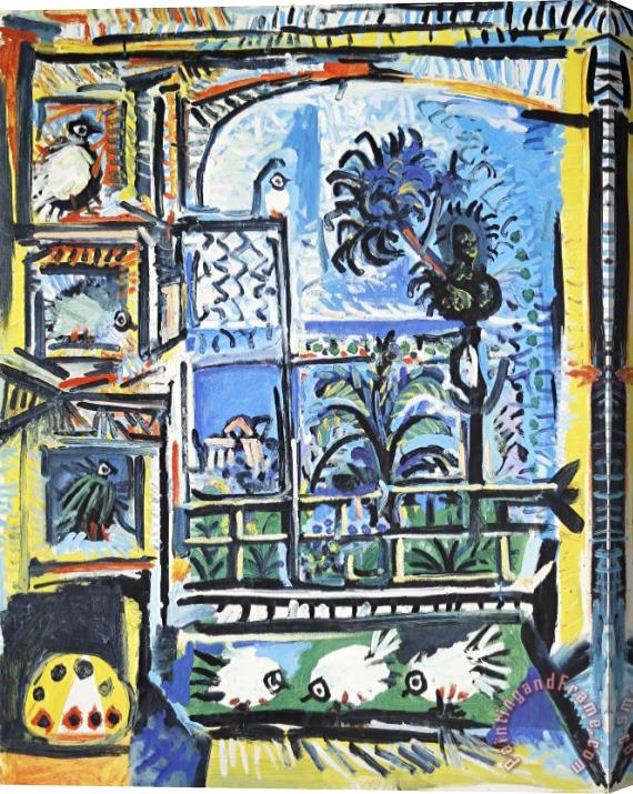 Pablo Picasso Les Pigeons Stretched Canvas Painting / Canvas Art
