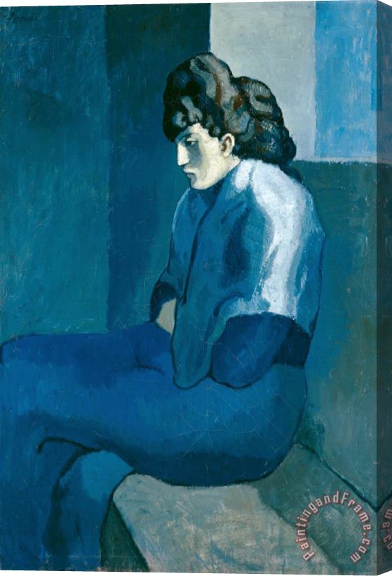 Pablo Picasso Melancholy Woman Stretched Canvas Print / Canvas Art