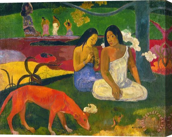 Pablo Picasso Paul Gauguin Gauguin Arearea 1892 Stretched Canvas Print / Canvas Art