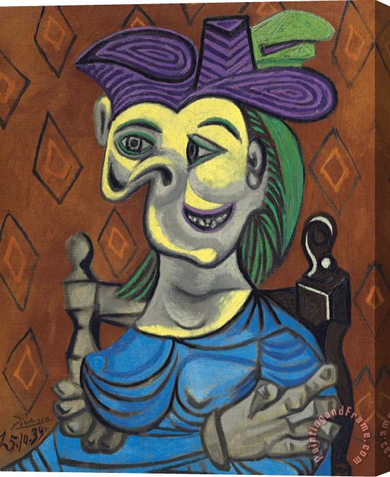 Pablo Picasso Portrait of Dora Maar, 1939 Stretched Canvas Print / Canvas Art