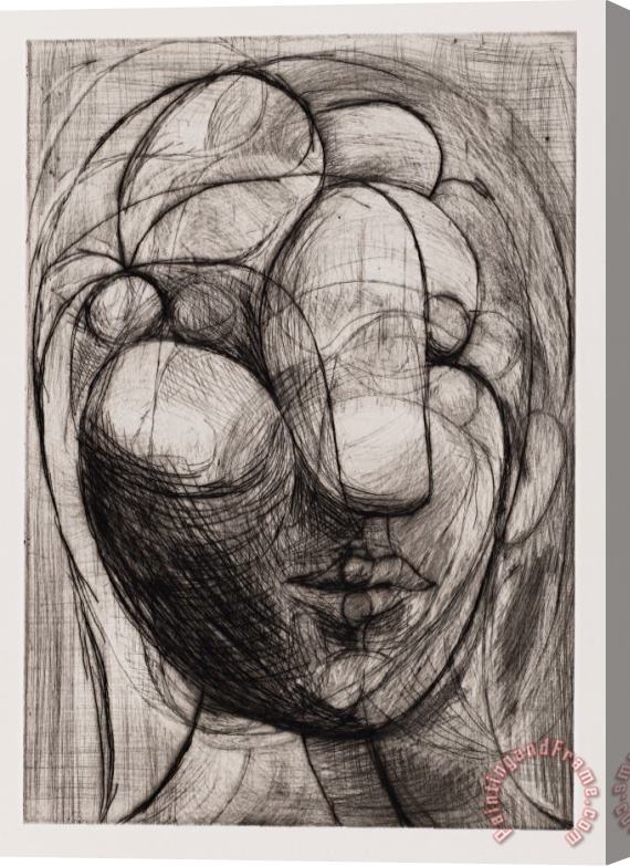 Pablo Picasso Sculpture. Tete De Marie Therese Stretched Canvas Print / Canvas Art