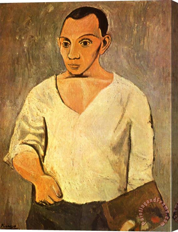 Pablo Picasso Self Portrait C 1906 Stretched Canvas Print / Canvas Art