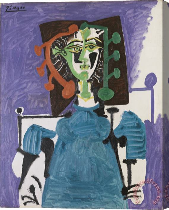 Pablo Picasso Sitting Woman Stretched Canvas Print / Canvas Art