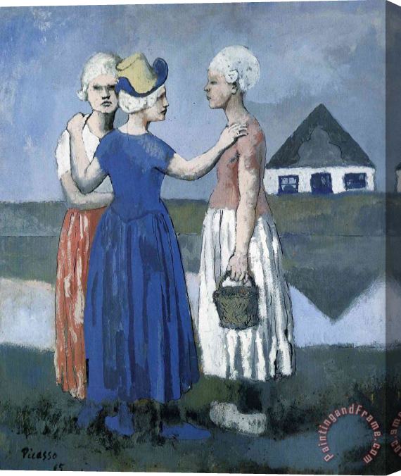 Pablo Picasso The Three Dutchwoman 1905 Stretched Canvas Painting / Canvas Art