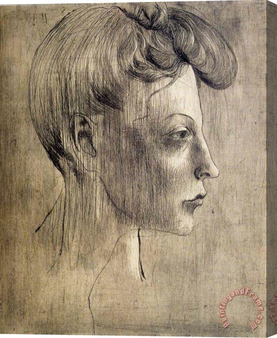 Pablo Picasso Woman S Profile 1905 Stretched Canvas Print / Canvas Art