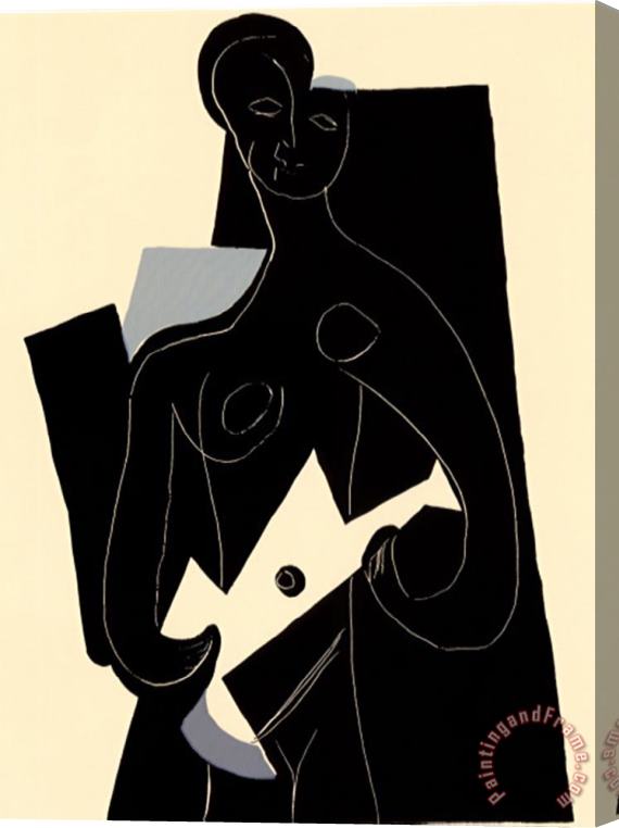 Pablo Picasso Woman with Guitar C 1924 Stretched Canvas Painting / Canvas Art