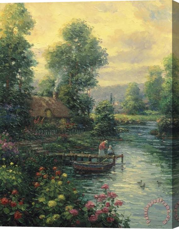 pallet Lakeside Partners Stretched Canvas Painting / Canvas Art