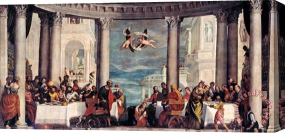 Paolo Caliari Veronese Le Repas Chez Simon Le Pharisien Stretched Canvas Painting / Canvas Art