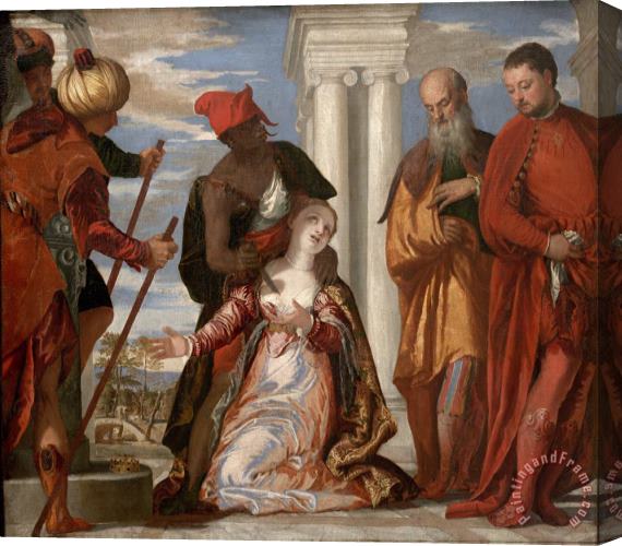 Paolo Caliari Veronese Martirio Di Santa Giustina Stretched Canvas Print / Canvas Art